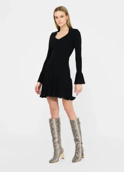 Liu Jo Vestido corto de punto-Mujer Cárdigans Y Jerséis|Vestidos