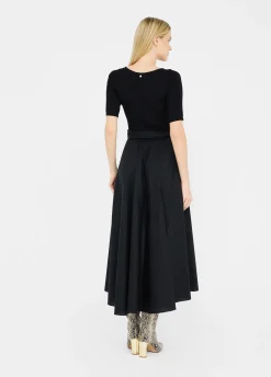 Liu Jo Vestido corto de punto y popelina-Mujer Cárdigans Y Jerséis|Vestidos