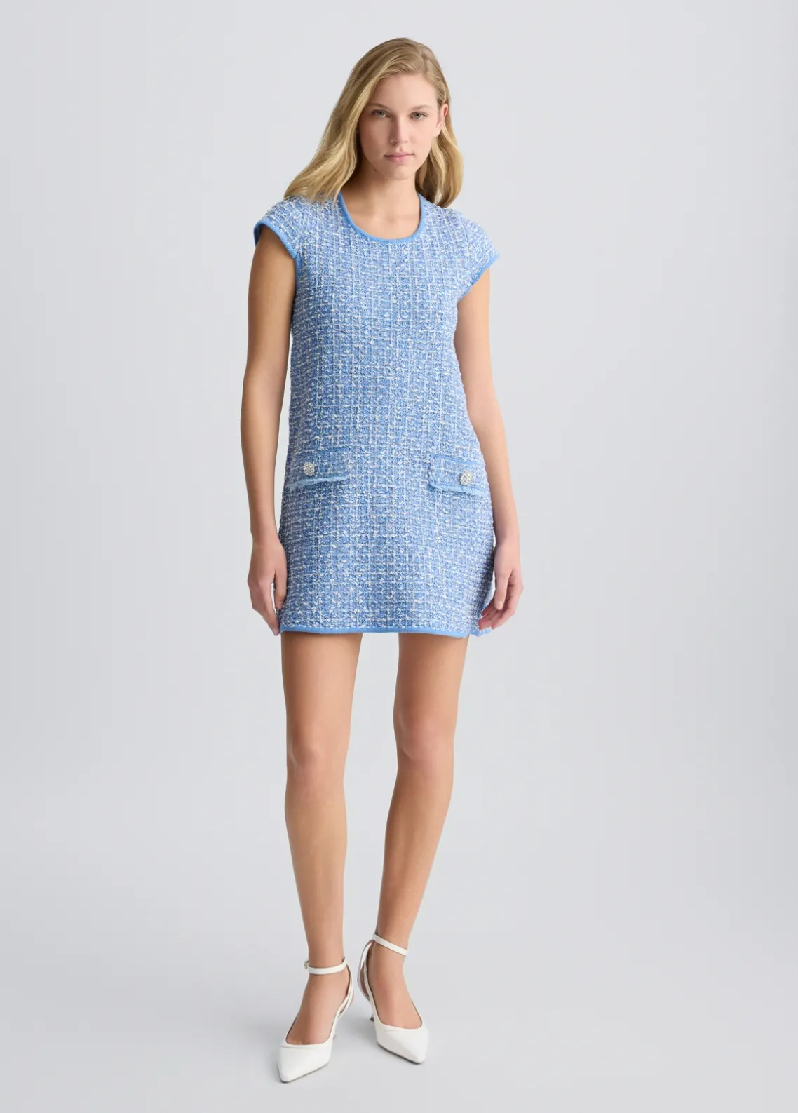 Liu Jo Vestido corto de tejido bouclé-Mujer Vestidos