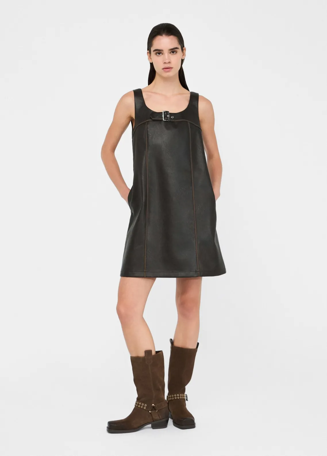 Liu Jo Vestido corto de tejido revestido-Mujer Vestidos