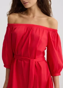 Liu Jo Vestido corto sin hombros-Mujer Moda Baño|Vestidos