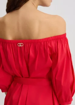 Liu Jo Vestido corto sin hombros-Mujer Moda Baño|Vestidos