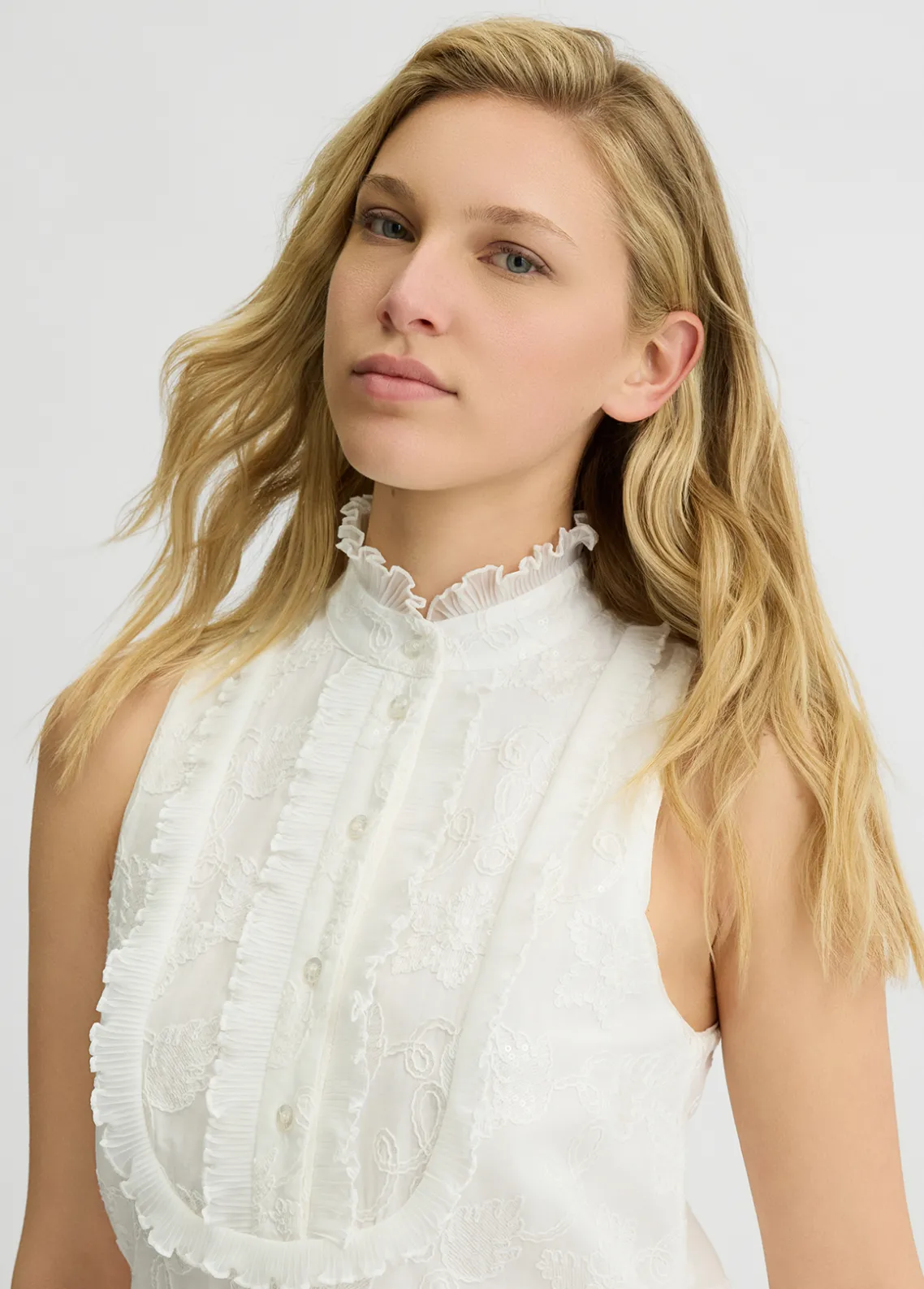 Liu Jo Vestido de algodón con bordados-Mujer Vestidos