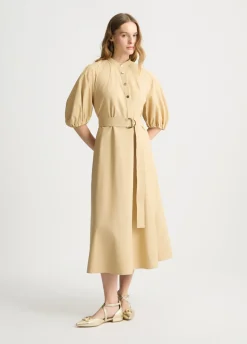 Liu Jo Vestido de algodón con cinturón-Mujer Vestidos