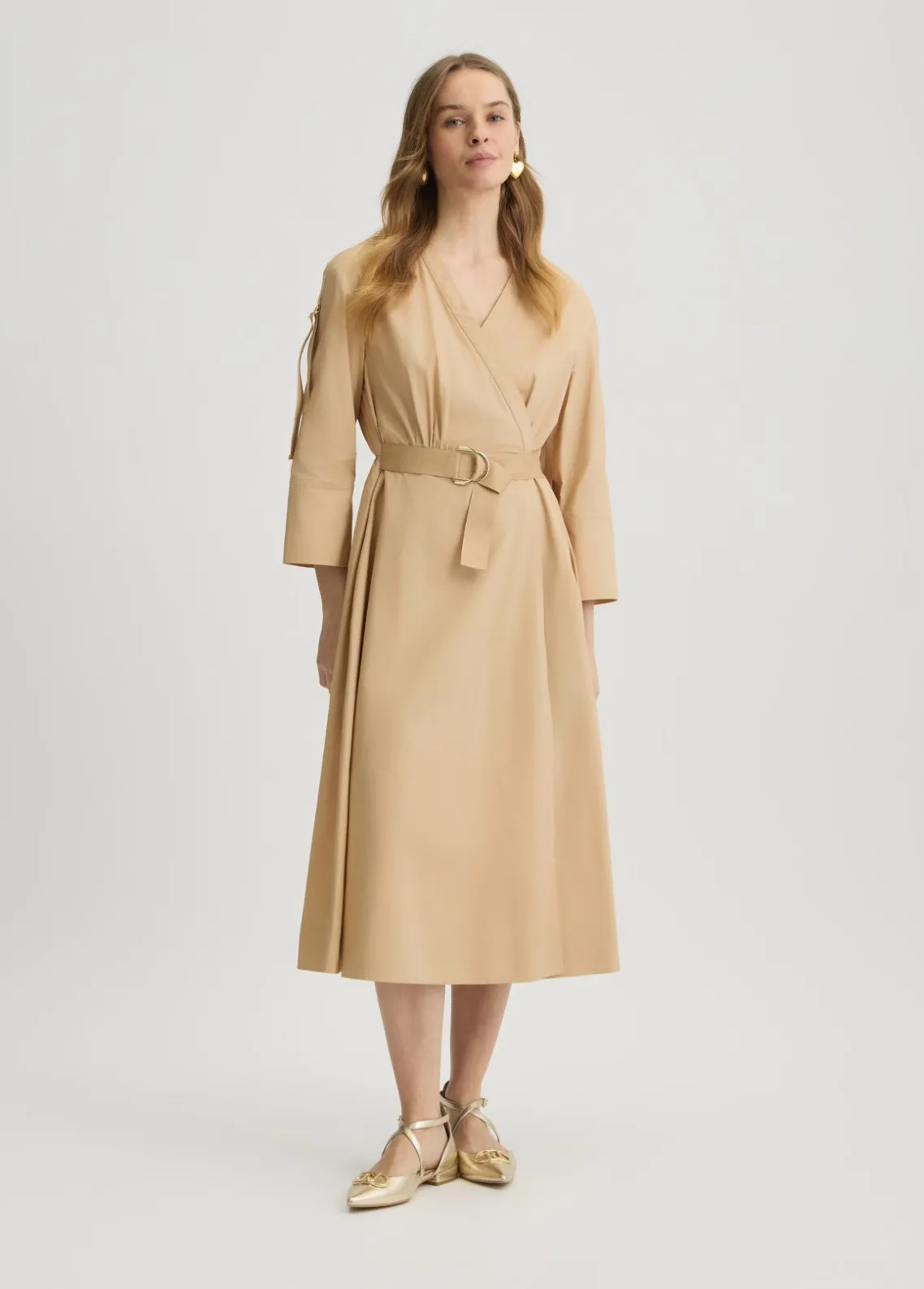 Liu Jo Vestido de algodón con cinturón-Mujer Vestidos