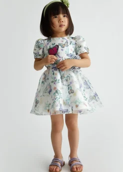 Liu Jo Vestido de fiesta de organza estampada- Vestidos Y Enterizos