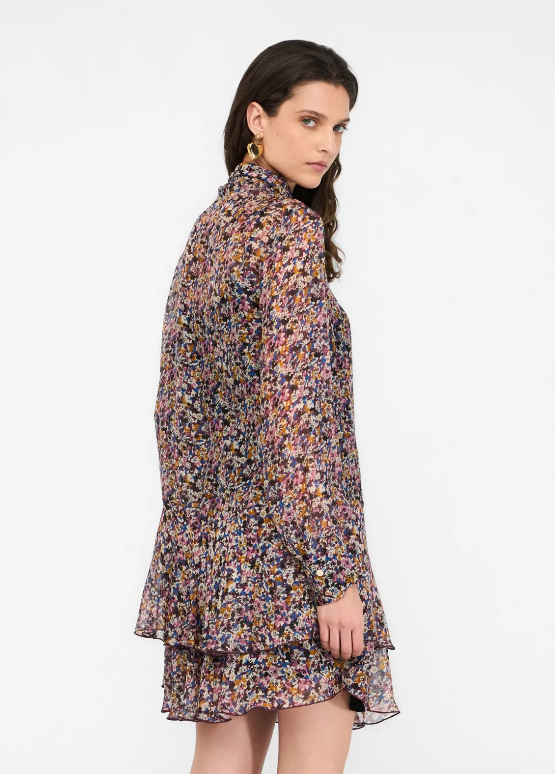 Liu Jo Vestido de flores de gasa de seda-Mujer Vestidos