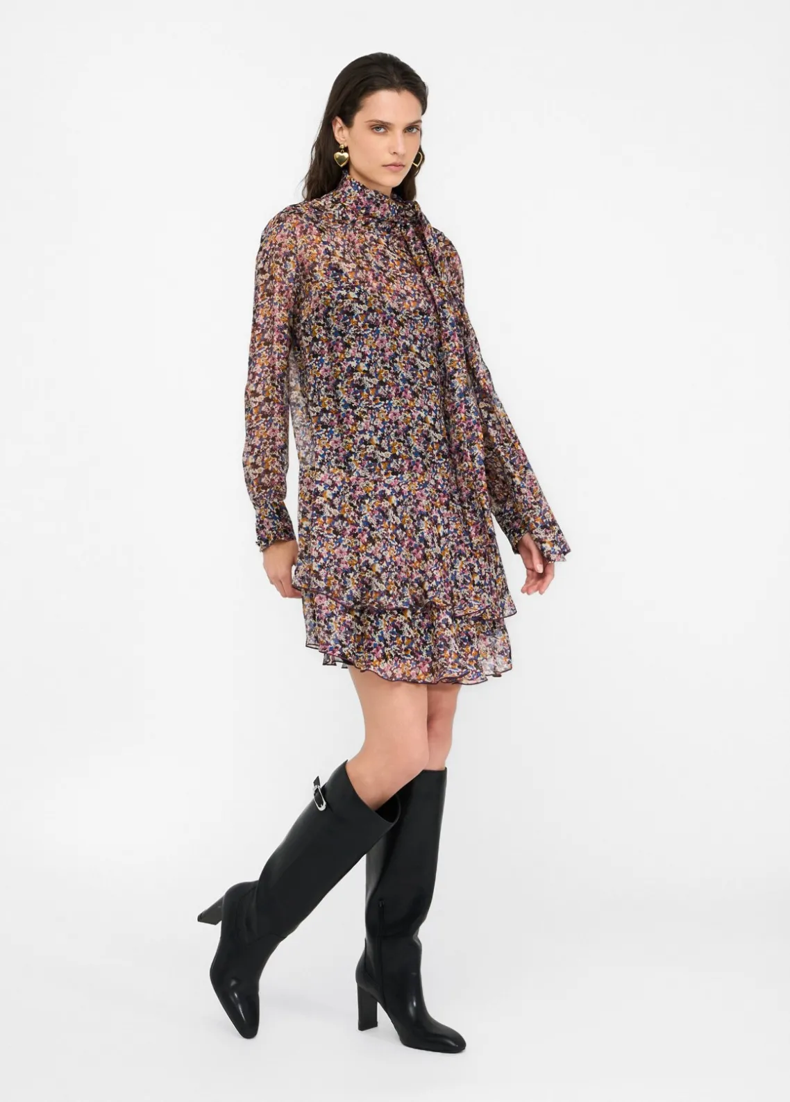 Liu Jo Vestido de flores de gasa de seda-Mujer Vestidos