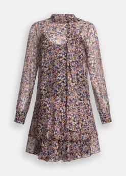 Liu Jo Vestido de flores de gasa de seda-Mujer Vestidos