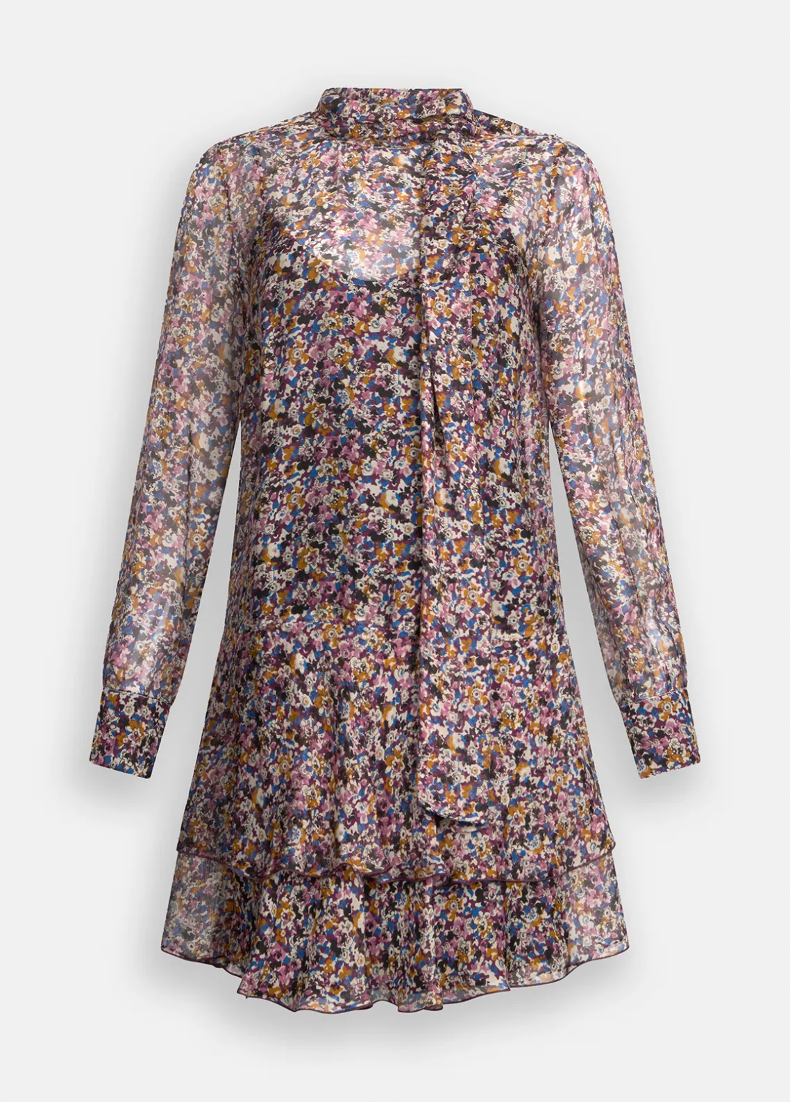 Liu Jo Vestido de flores de gasa de seda-Mujer Vestidos