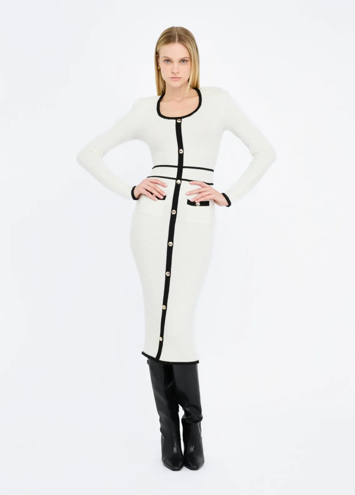 Liu Jo Vestido de lurex®-Mujer Cárdigans Y Jerséis|Vestidos