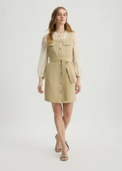 Liu Jo Vestido de mezcla de algodón-Mujer Vestidos