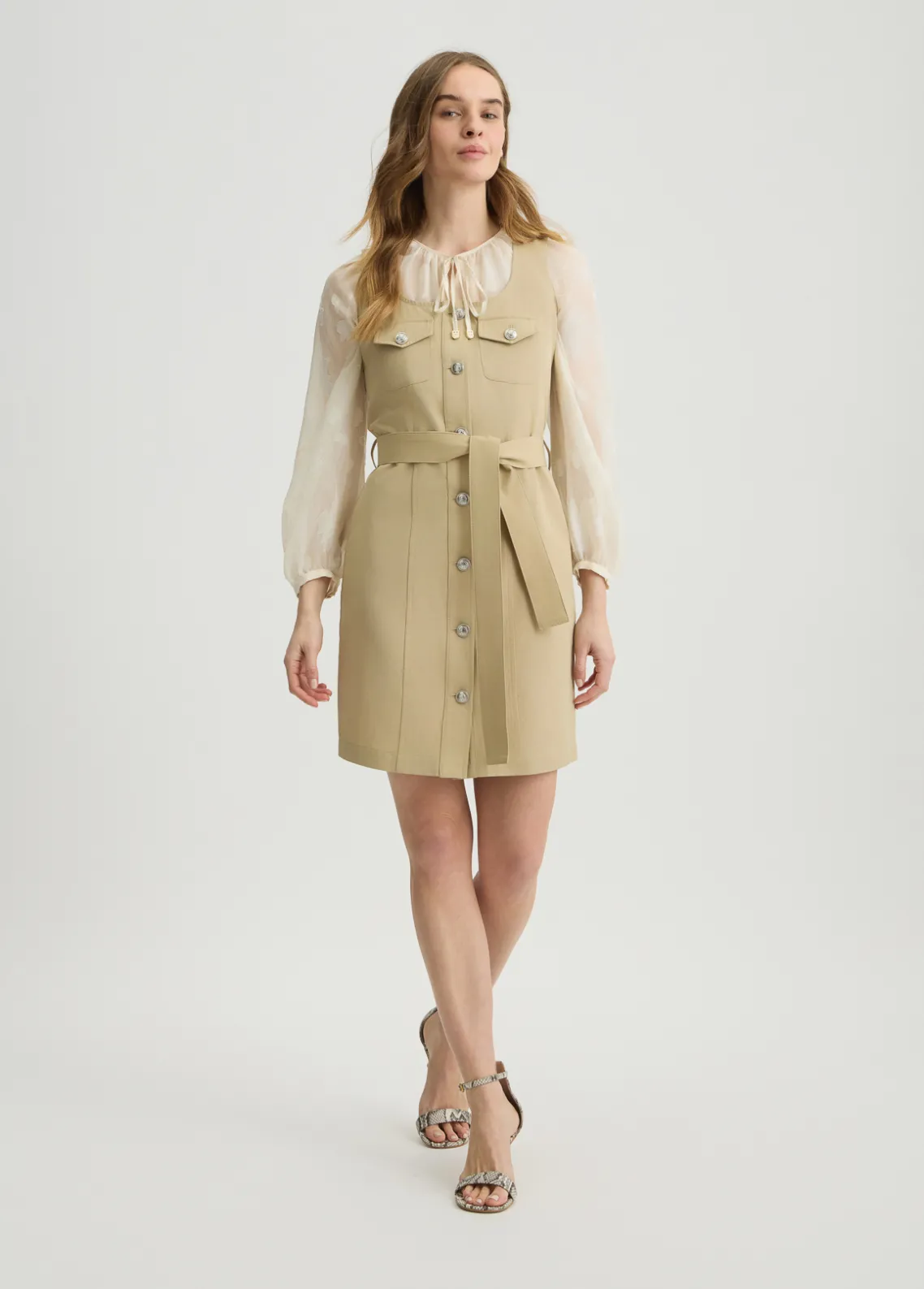 Liu Jo Vestido de mezcla de algodón-Mujer Vestidos