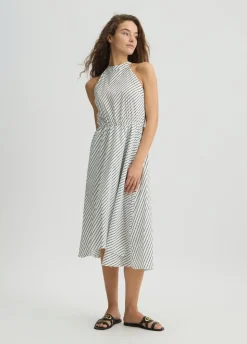 Liu Jo Vestido de popelina a rayas-Mujer Moda Baño|Vestidos