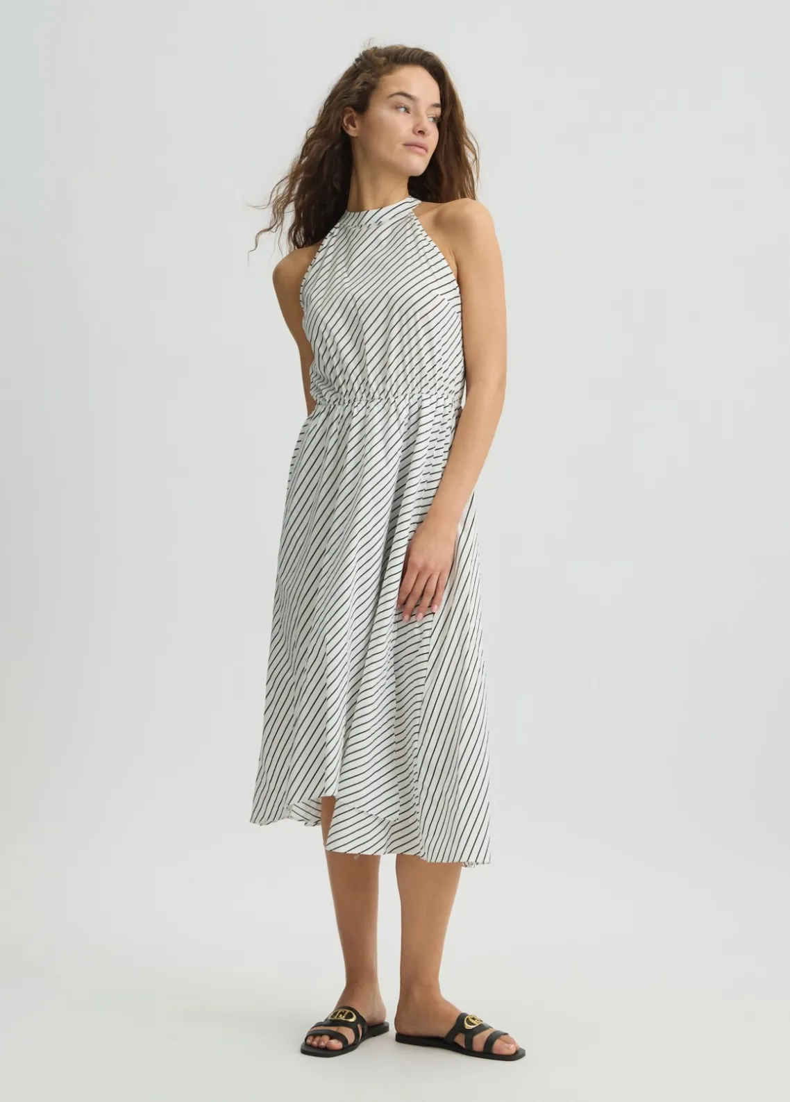 Liu Jo Vestido de popelina a rayas-Mujer Moda Baño|Vestidos