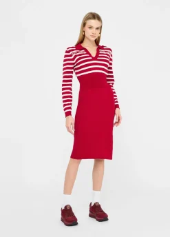 Liu Jo Vestido de punto a rayas-Mujer Ropa Deportiva|Vestidos