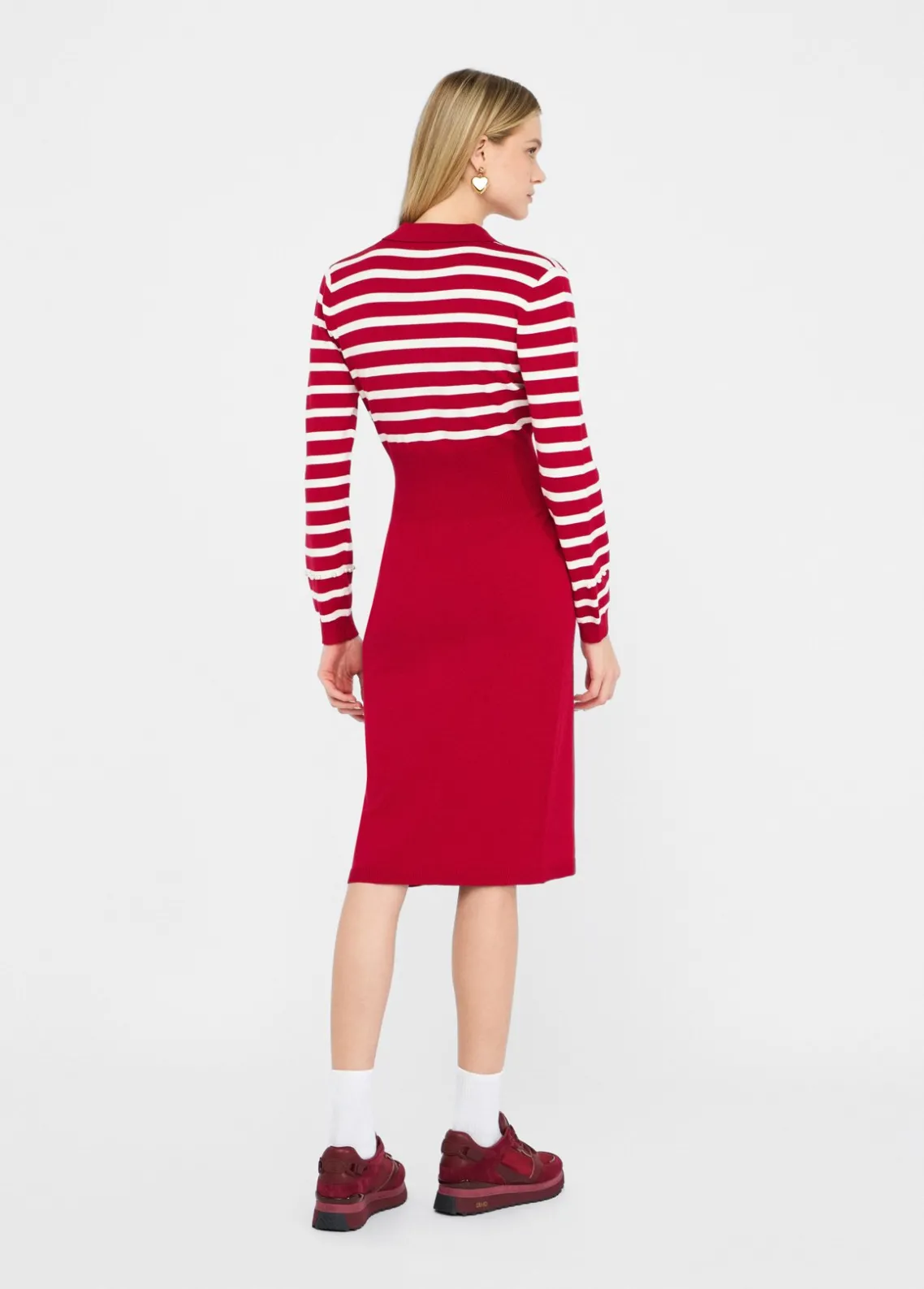 Liu Jo Vestido de punto a rayas-Mujer Ropa Deportiva|Vestidos