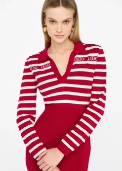 Liu Jo Vestido de punto a rayas-Mujer Ropa Deportiva|Vestidos