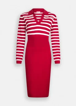 Liu Jo Vestido de punto a rayas-Mujer Ropa Deportiva|Vestidos