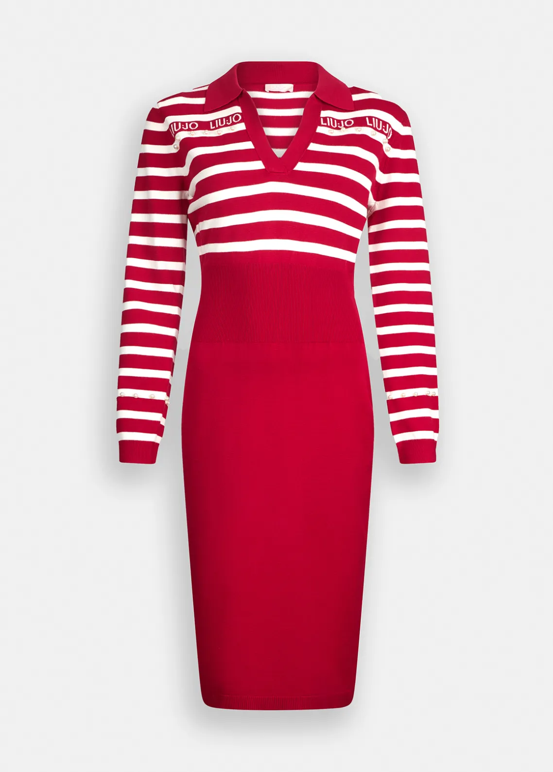 Liu Jo Vestido de punto a rayas-Mujer Ropa Deportiva|Vestidos