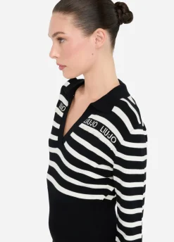 Liu Jo Vestido de punto a rayas-Mujer Ropa Deportiva|Vestidos