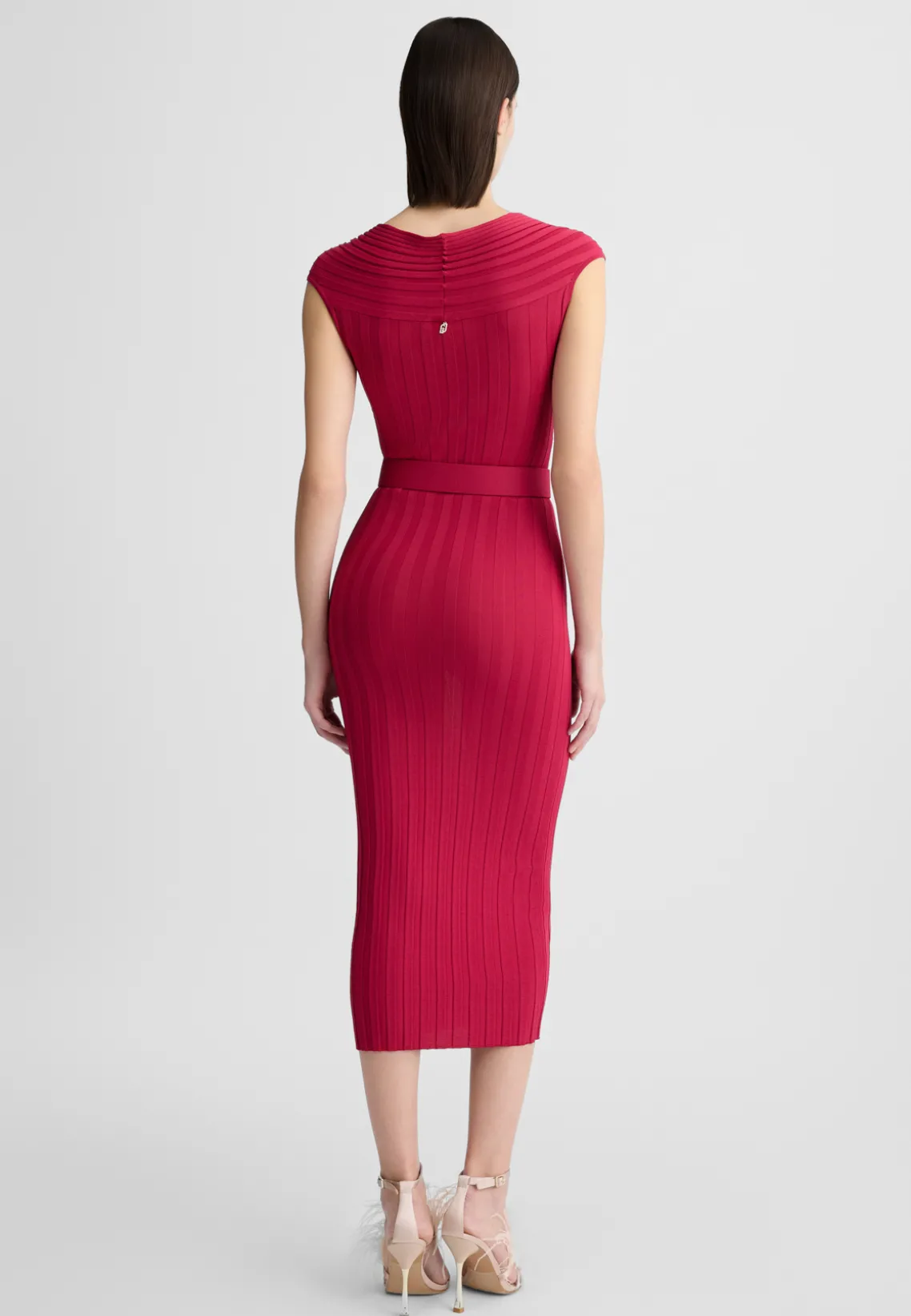 Liu Jo Vestido de punto con cinturón-Mujer Vestidos