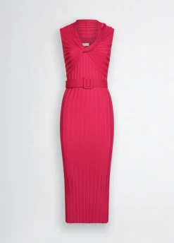 Liu Jo Vestido de punto con cinturón-Mujer Vestidos