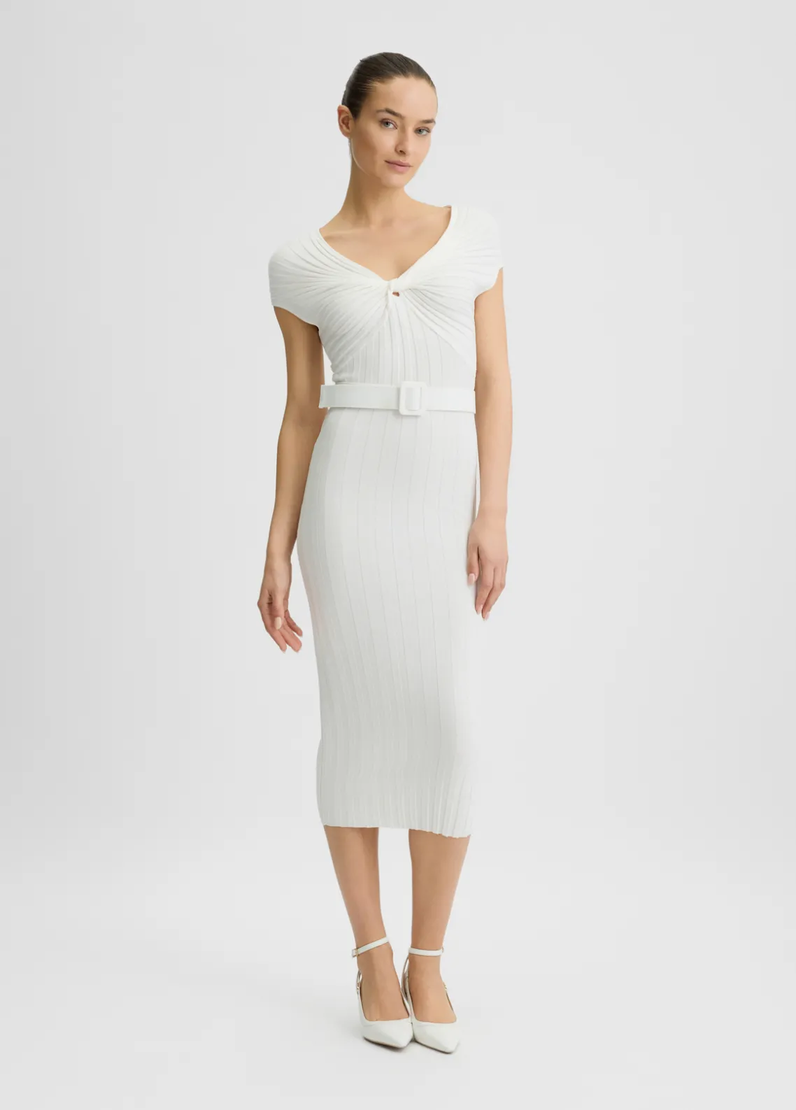 Liu Jo Vestido de punto con cinturón-Mujer Vestidos