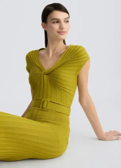 Liu Jo Vestido de punto con cinturón-Mujer Cárdigans Y Jerséis|Vestidos