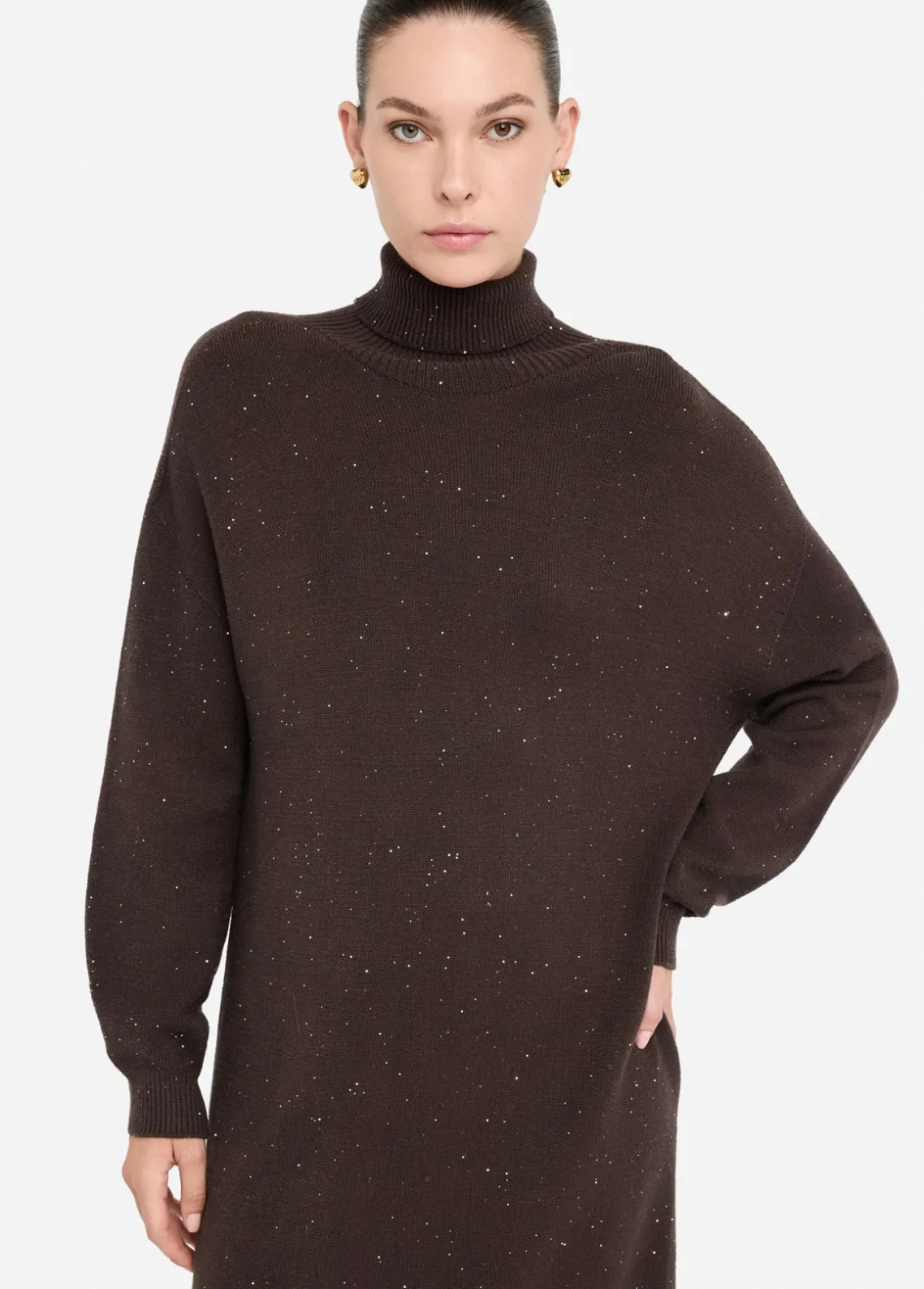 Liu Jo Vestido de punto con microlentejuelas-Mujer Vestidos