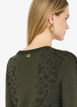 Liu Jo Vestido de punto con motivo animal-Mujer Cárdigans Y Jerséis|Vestidos