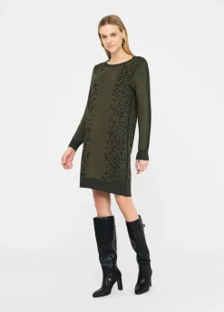 Liu Jo Vestido de punto con motivo animal-Mujer Cárdigans Y Jerséis|Vestidos
