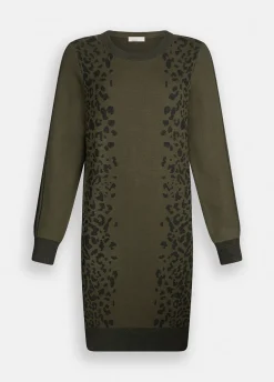 Liu Jo Vestido de punto con motivo animal-Mujer Cárdigans Y Jerséis|Vestidos