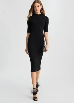 Liu Jo Vestido de punto con recortes-Mujer Cárdigans Y Jerséis|Vestidos