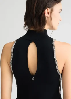 Liu Jo Vestido de punto con strass-Mujer Vestidos