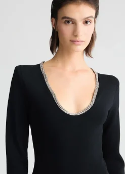 Liu Jo Vestido de punto con strass-Mujer Vestidos