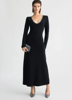 Liu Jo Vestido de punto con strass-Mujer Vestidos