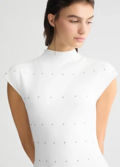 Liu Jo Vestido de punto con tachuelas-Mujer Cárdigans Y Jerséis|Vestidos