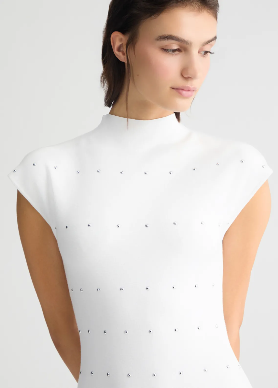 Liu Jo Vestido de punto con tachuelas-Mujer Cárdigans Y Jerséis|Vestidos
