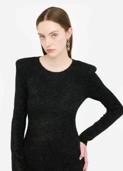 Liu Jo Vestido de punto con tirantes acolchados-Mujer Cárdigans Y Jerséis|Vestidos