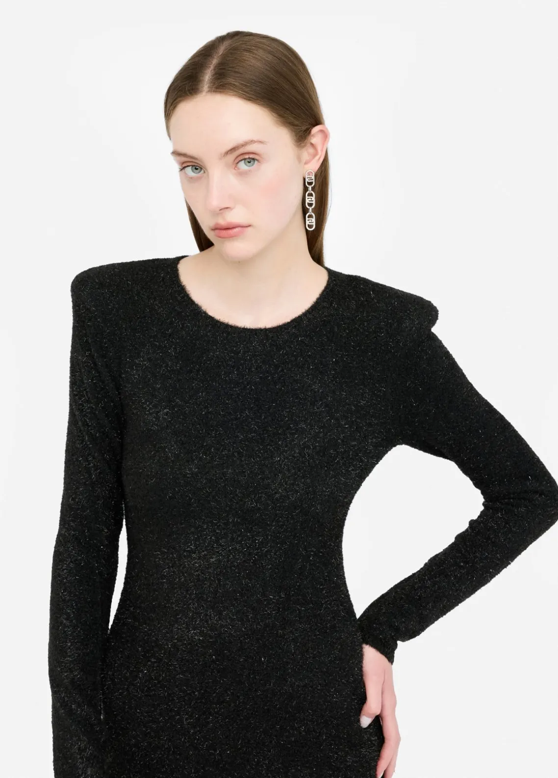 Liu Jo Vestido de punto con tirantes acolchados-Mujer Cárdigans Y Jerséis|Vestidos