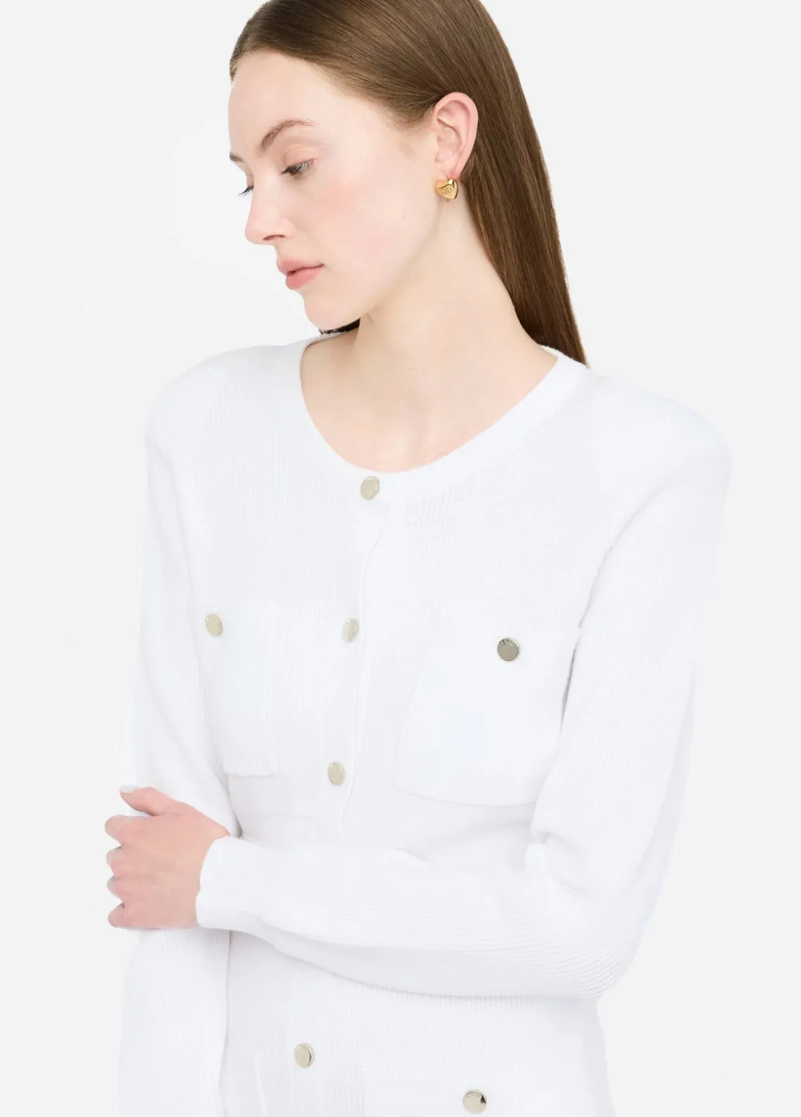 Liu Jo Vestido de punto con tirantes acolchados-Mujer Cárdigans Y Jerséis|Vestidos