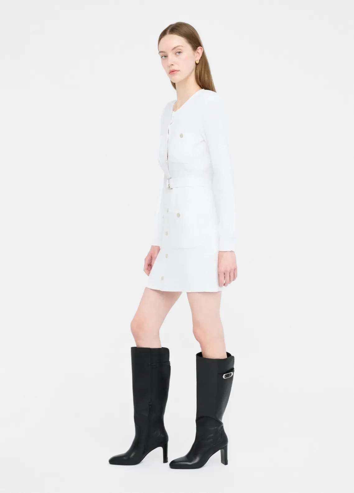 Liu Jo Vestido de punto con tirantes acolchados-Mujer Cárdigans Y Jerséis|Vestidos