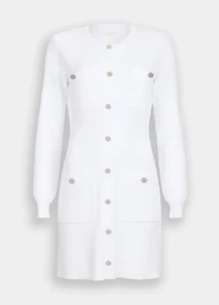 Liu Jo Vestido de punto con tirantes acolchados-Mujer Cárdigans Y Jerséis|Vestidos