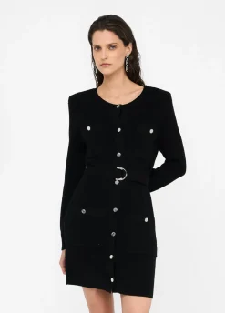Liu Jo Vestido de punto con tirantes acolchados-Mujer Cárdigans Y Jerséis|Vestidos
