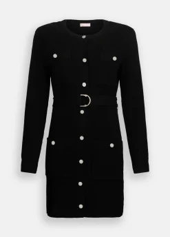 Liu Jo Vestido de punto con tirantes acolchados-Mujer Cárdigans Y Jerséis|Vestidos