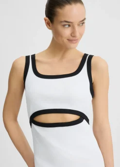 Liu Jo Vestido de punto de algodón-Mujer Moda Baño|Vestidos