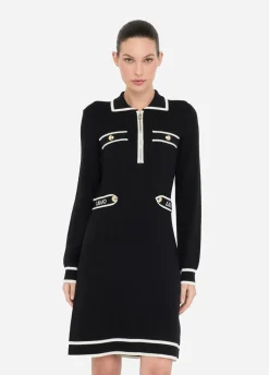 Liu Jo Vestido de punto de mezcla de seda-Mujer Ropa Deportiva|Vestidos
