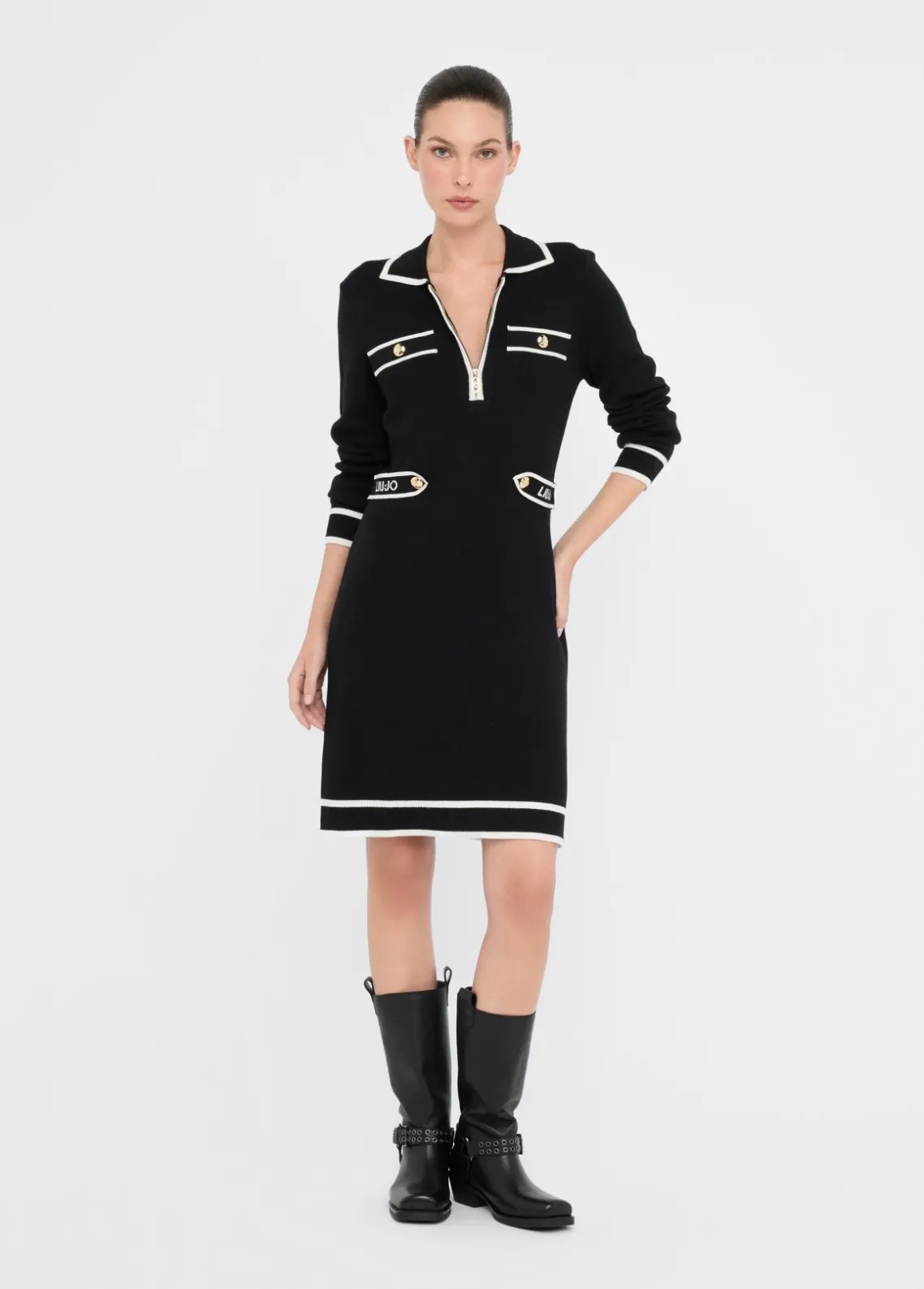 Liu Jo Vestido de punto de mezcla de seda-Mujer Ropa Deportiva|Vestidos