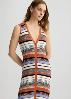 Liu Jo Vestido de punto de rayas-Mujer Cárdigans Y Jerséis|Vestidos
